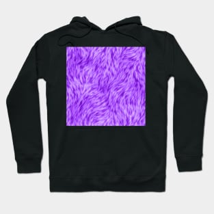 Neon Purple Fur Design Hoodie